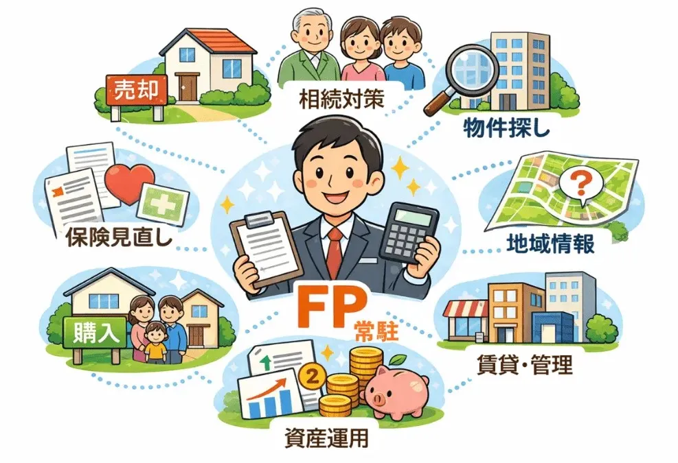 ファイナンシャルプランナーが常駐して対応する不動産相談サポート